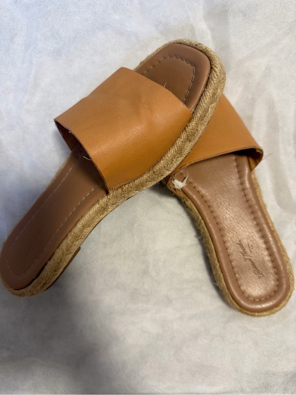 Universal Thread Cognac Wide-Band Slide Sandals - Picture 2 of 3
